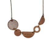 Five Abstract Shapes necklace